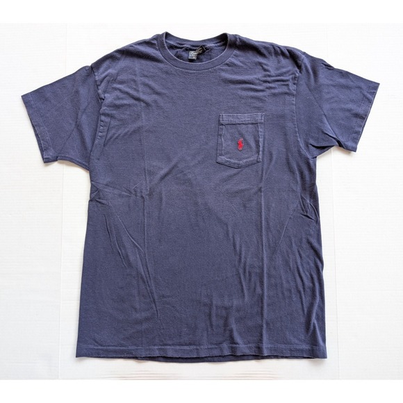 Polo Ralph Lauren Other - Vintage Polo Ralph Lauren Shirt Medium Blue Pocket Short Sleeve T-Shirt USA Made